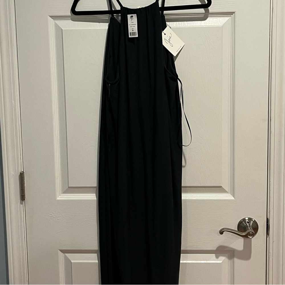 Joie New Black Long Dress Halter Neck Elegant